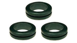 Black Polychloroprene 28mm Cable Grommet for Maximum of 20mm Cable Dia.