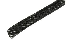 Expandable Braided PET Black Cable Sleeve, 10mm Diameter, 100m Length