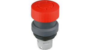 Emergency stop button Latching Function Mushroom Pushbutton Grey / Red IP65 OKTRON-R Emergency Stop Switches