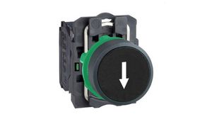 Pushbutton Switch Momentary Function 1NO Panel Mount Black
