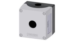 Switch Enclosure, 1 Command Point, 85x89.4x68mm, Grey, SIRIUS ACT