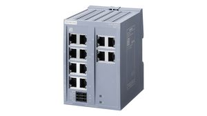 Industrieller Ethernet Switch, RJ45-Anschlüsse 12, 100Mbps, Unmanaged