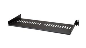 Vented Cantilever Tray, Steel, 175mm, Black