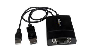 Video Adapter, DisplayPort Plug - DVI Socket, 2560 x 1600, Black
