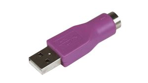 Adapter, Wtyk USB-A 2.0 - Gniazdo PS/2