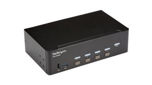 4-Port KVM Switch with USB Hub, 3840 x 2160, HDMI - USB-A