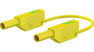 Safety Test Lead PVC 32A Nickel-Plated 500mm 2.5mm² Green / Yellow