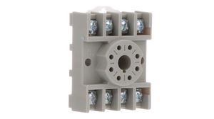 Relay Socket, 10A, 300V, Snap-on / Screw-on Terminal