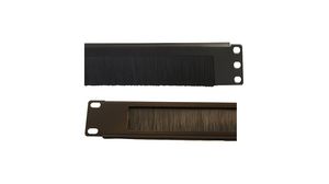 Open Brush Strip Panel, Steel, Black