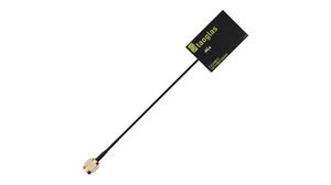 Antenna, ISM, 3.1 ... 5 GHz / 6 ... 8.2 GHz / 8.2 ... 10.3 GHz, 35mm, 7.1 dBi, Male SMA, Adhesive Mount