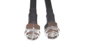 Male N Type to Male N Type Coaxial Cable, 1m, RG214 Coaxial, Terminated