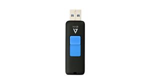 USB-stick, 16GB, USB 3.0, Zwart/blauw
