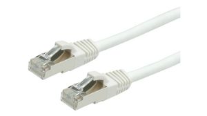 Patch Cable, RJ45 Plug - RJ45 Plug, CAT6, S/FTP, 7m, White