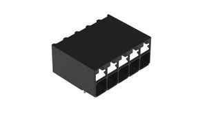 Wire-To-Board Terminal Block, THT, 3.5mm Pitch, Right Angle, Push-In, 5 Poles