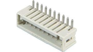 Connecteur pour circuit imprimé, Angle droit, Contacts - 10, Rangées - 1