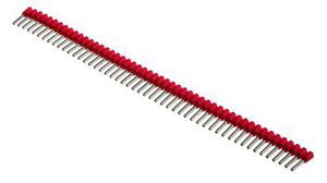 Insulated Crimp Bootlace Ferrule, 8mm Pin Length, 1.4mm Pin Diameter, 1mm² Wire Size, Red