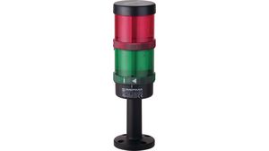 Signal Tower Green / Red 30mA 24V KombiSIGN 71 Pole Mount IP65 Spring Terminal