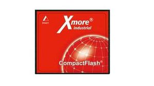 Industrial Memory Card, CompactFlash (CF), 32GB, 63MB/s, 55MB/s, Black / Red