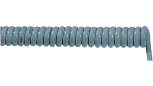 SPIRAFLEX PUR-CY SP-DSR-014, The Best Solution Câble spiralé 12x 0.14mm²  Noir 400mm  1.6m
