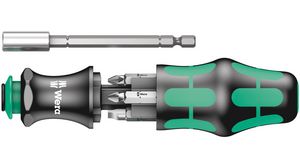 Bit- und Schraubendrehersatz, 7Stück, Ergonomisch, Schlitz / Kreuzschlitz / Pozidriv