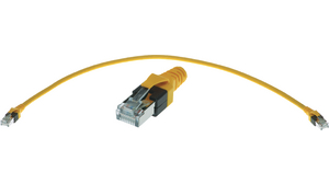 Industrial Ethernet Cable, PUR, 1Gbps, CAT6, RJ45 Plug / RJ45 Plug, 10m