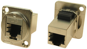Průmyslový konektor pro Ethernet v pouzdru XLR RJ45 Zásuvka CAT6 Rovný