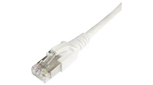 Patch Cable, RJ45 Plug - RJ45 Plug, CAT6a, S/FTP, 2m, White
