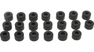 Rubber Feet 16 x 10mm Black Pack of 20 pieces