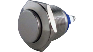 Anti-Vandal Push-Button Switch, 1NO, Momentary Function, IP65, Blade Terminal, 2.8 x 0.5 mm
