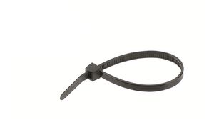 Cable Tie 200 x 2.5mm, Polyamide 6.6 W, 78.45N, Black, Pack of 100 pieces