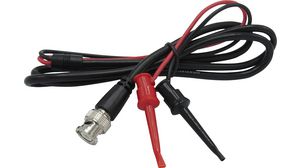 BNC Plug IC Hook Test Lead Polyoxymethylene / PVC 5A 1.2m Red / Black