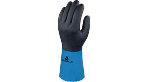 Protective Gloves, Polyamide / PVC / Nitrile, Glove Size 9, Blue