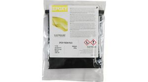 Black Epoxy Resin, Packet, Liquid, 250g, Black / Clear to Light Brown