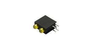 LED dioda pro desku plošných spojů 3mm Žlutá 160mcd 592nm