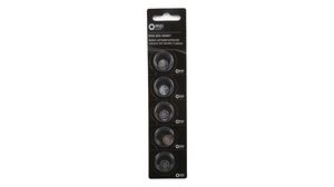 Button Cell Battery, CR1220, 3V, Pack of 5 pieces