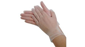 Conductive Translucent Gloves, Vinyl, XL, 300mm, Pack of 100 pieces