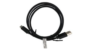Cable, USB-C Plug - USB-A Plug, 1m, USB 3.0, Black