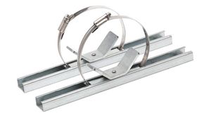 Pole Mounting Kit, 300 x 200mm, Stainless Steel