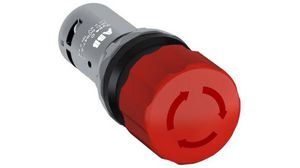 Compact Series Twist Release Emergency Stop Push Button, Panel Mount, 2NC