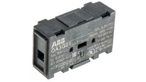 ABB Auxiliary Contact, 1 Contact, 1NC, Snap-On