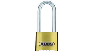 ABUS Combination Weatherproof Brass, Stainless Steel Weatherproof Padlock, 8mm Shackle, 53mm Body