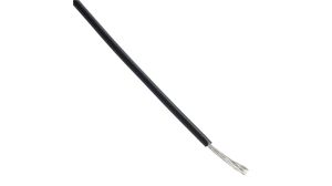 Stranded Wire PVC 0.03mm? Tinned Copper Black 1850 30.5m