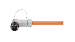 Connector with Interlock, A Coded, Red, Plug, 1 Contacts, 70 ... 70mm², 250A