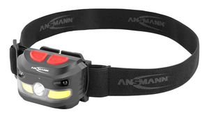Headlamp, LED, Rechargeable, 250lm, 51m, IP54, Black
