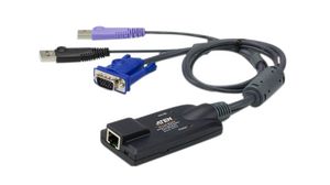 Adaptér KVM USB VGA pro virtuální média s podporou čipových karet