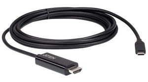 Kabel wideo, Wtyk USB C - Wtyk HDMI, 3840 x 2160, 2.7m