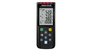 Data Logger Thermometer, 4 Channels, Bluetooth / USB, 128000 Measurements