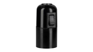 Fassung E27 43mm schwarz