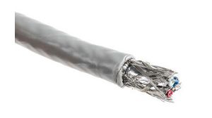 Belden Data Cable, 2 Pairs, 0.6 mm², 4 Cores, 24 AWG, Screened, 152m, Grey Sheath