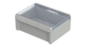 Plastic Enclosure with Clear Lid Bocube 300x239x120mm Light Grey Polycarbonate IP66